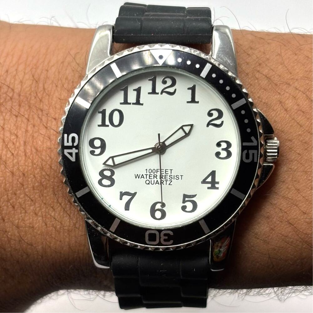 Black & Silver Men's Watch
